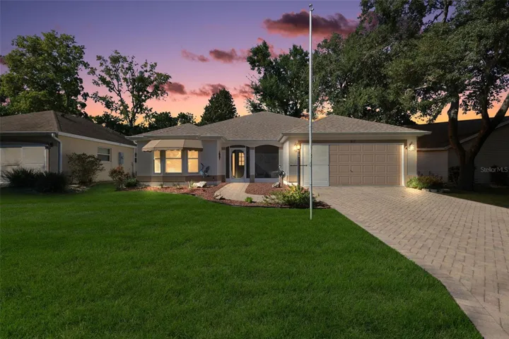 Twilight Front Elevation