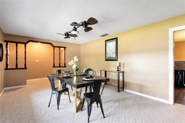Formal dining off front entry