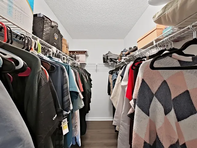 Primary walk-in closet!