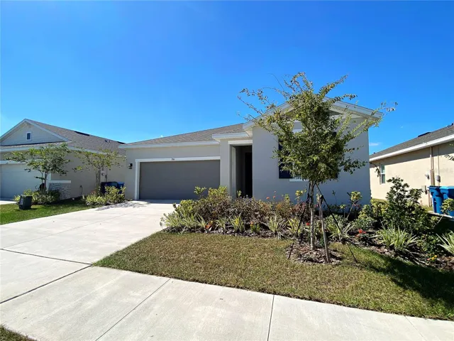 Landscaped front yard