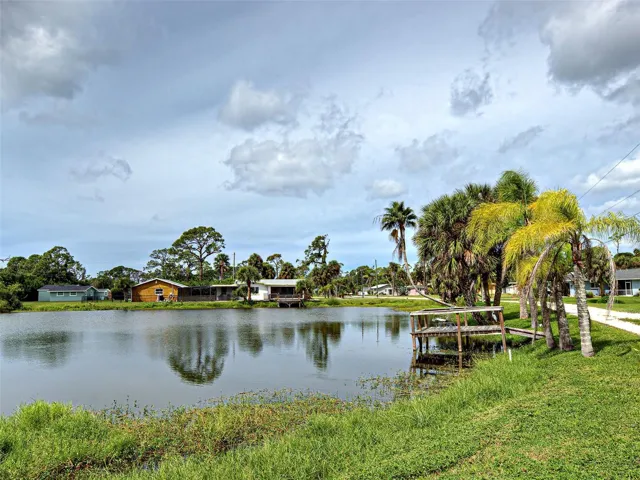 NATURAL SPRING-FED POND.