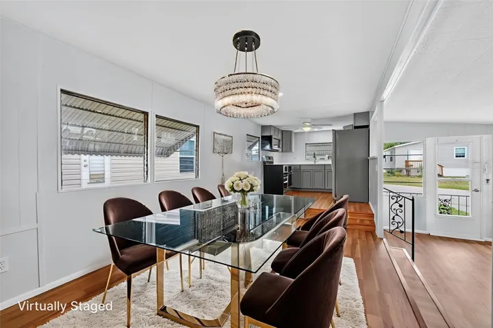 Virtually Staged Dining Room