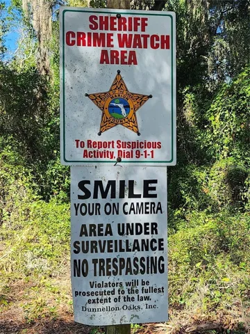 Sheriff Crime Watch Area Sign