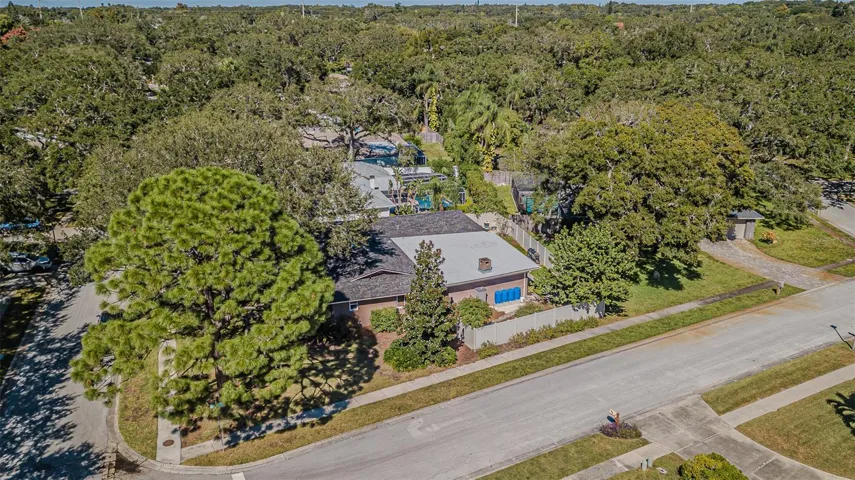 Spacious corner lot.