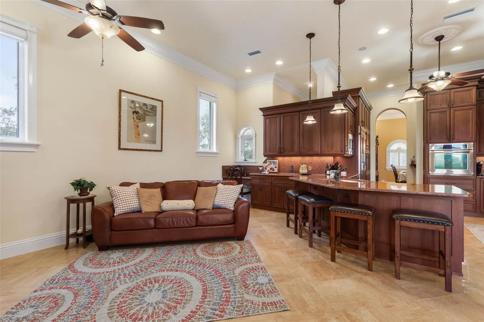 Family room off of kitchen