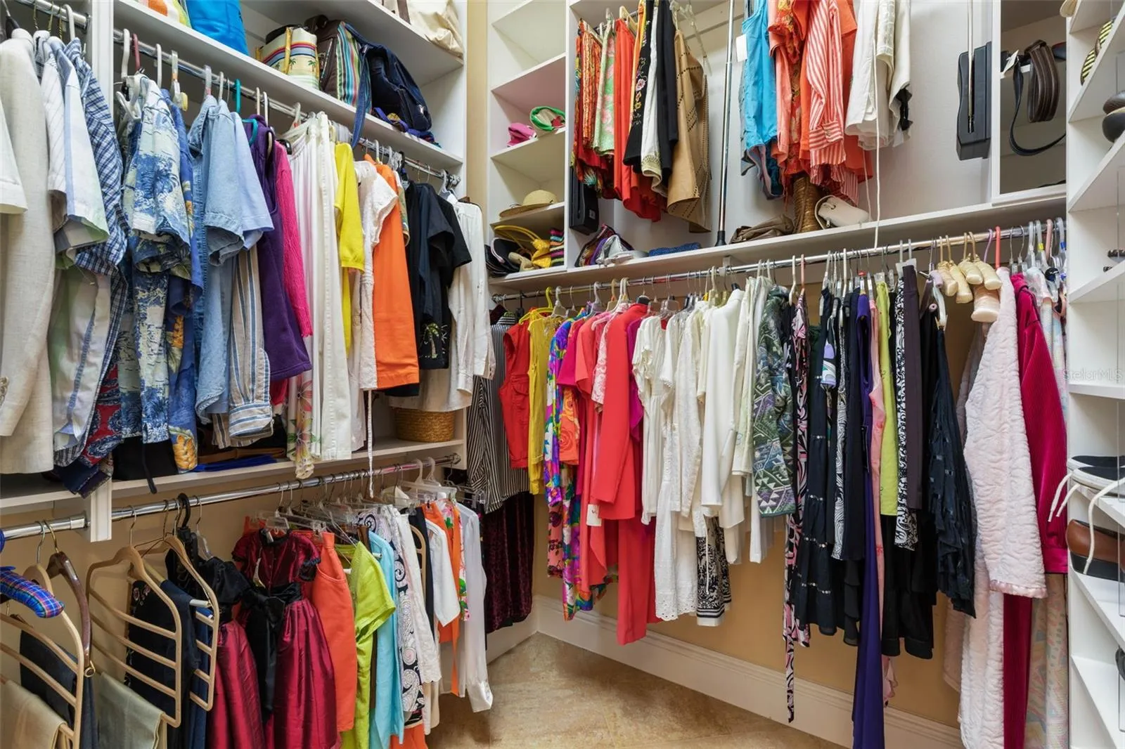 Walk in closet in Primary
