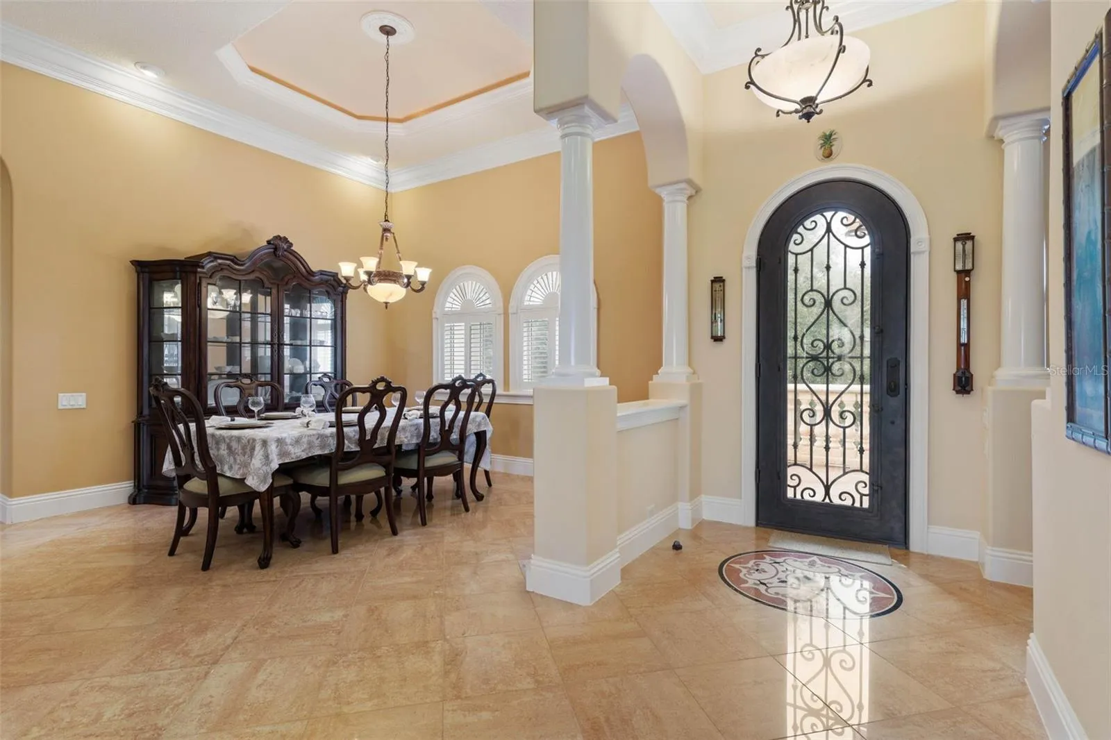 Foyer, formal dining room