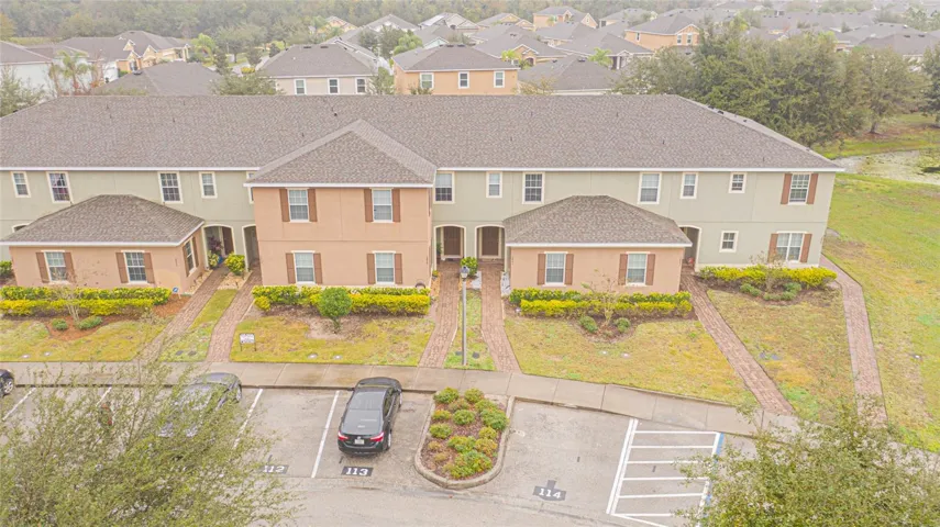 Front aerial view