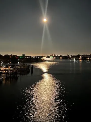 Moon rise on Boca Ciega Bay.