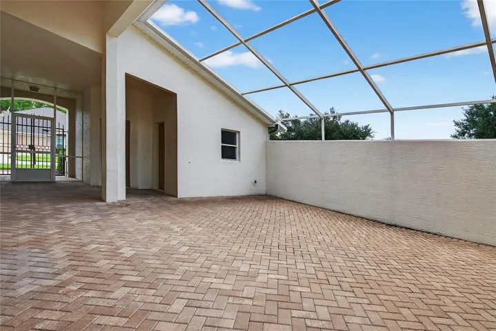 Courtyard looking towards courtyard room and bath and entry