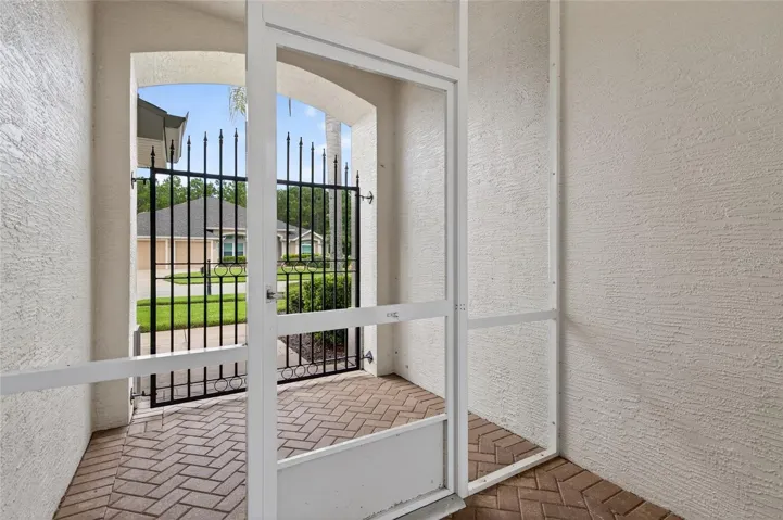 Front Entryway to courtyard and then courtyard to main