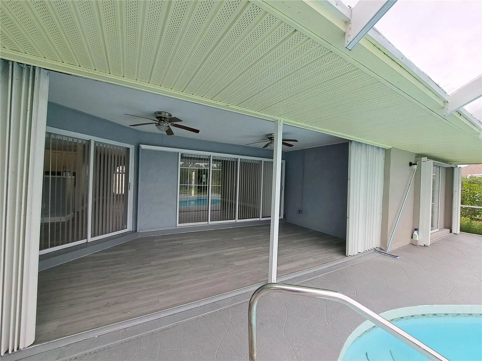 Hurricane shutters secure all sliding door