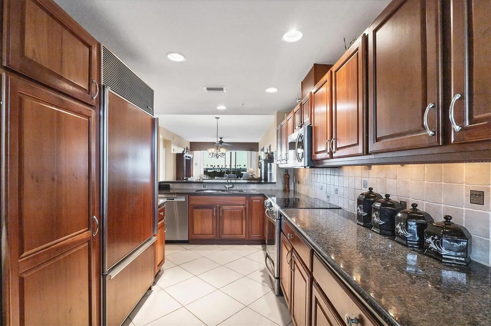 solid wood cabinetry with lots of storage