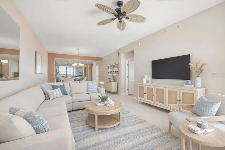 Virtually Staged in Coastal Style Setting