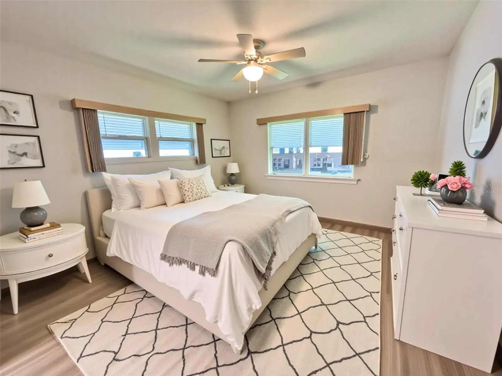 Virtually Staged Guest Bedroom