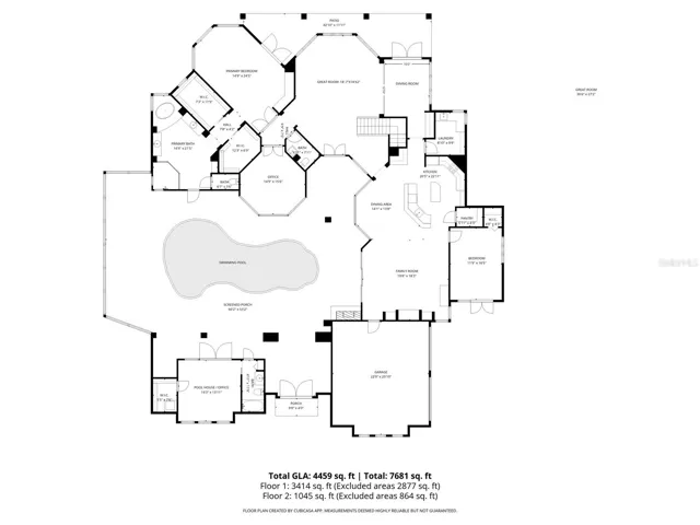 1st Floor with Dimensions