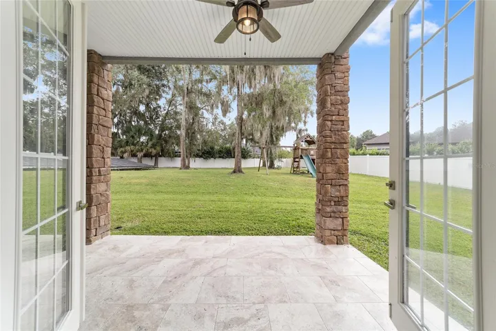 Rear Patio Off of Dining Room
