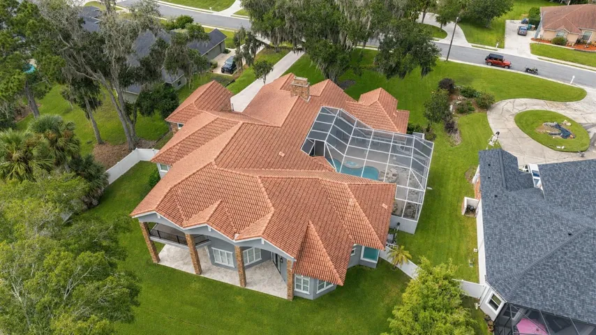 Aerial View of Home & Property