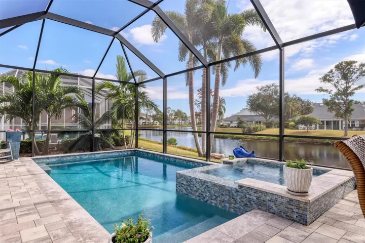 Heated Saltwater Pool overlooking the lake
