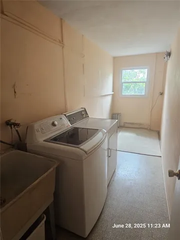 Large inside Utility Room- great for affitional cabinets for storage!