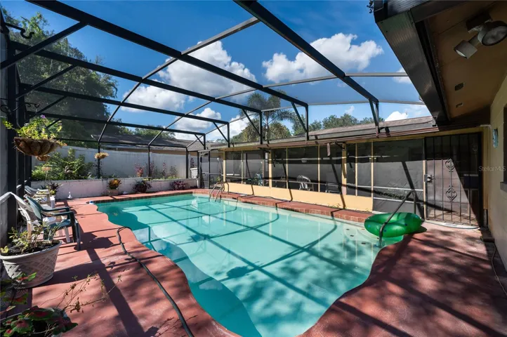 Screened in pool