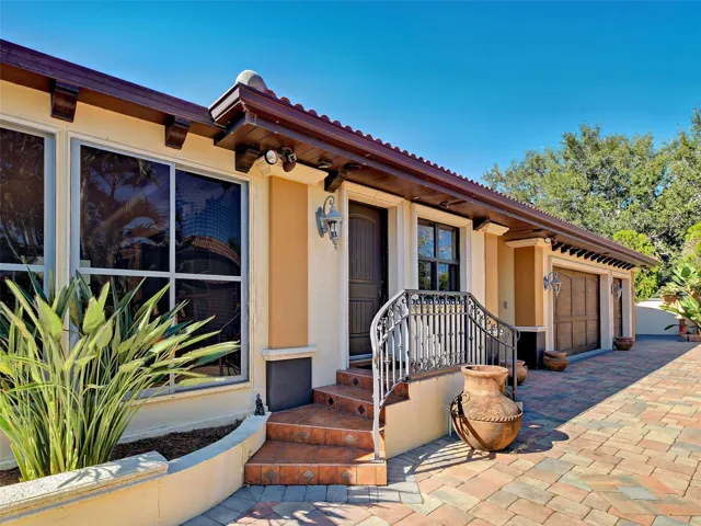 The entrance to the cottage.