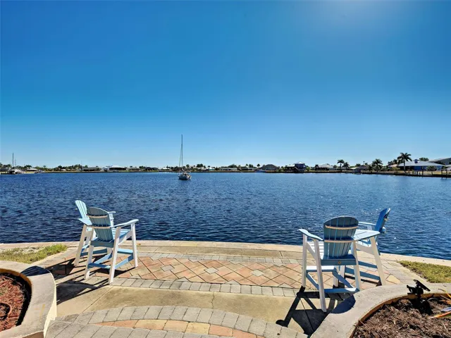 View of the Edgewater lake which has deep Sailboat water and is a safe harbor with direct access to the gulf