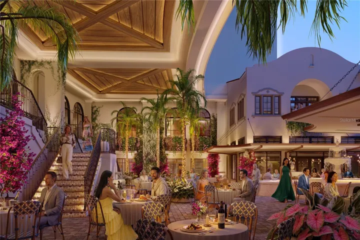A truly exceptional courtyard unlike anything in downtown Sarasota blending historic charm with refined modern luxury, curated boutiques, and an intimate vibrant ambiance.