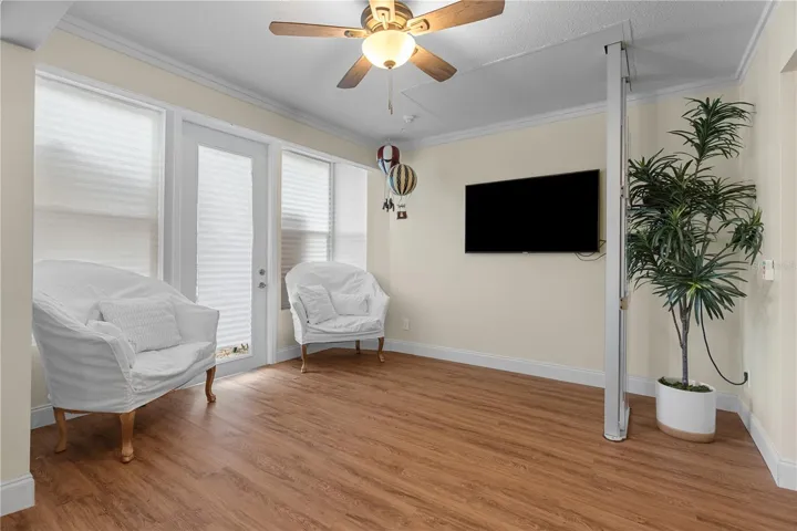 Recently enclosed Sunroom