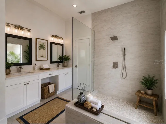 Virtually Staged Master Bath
