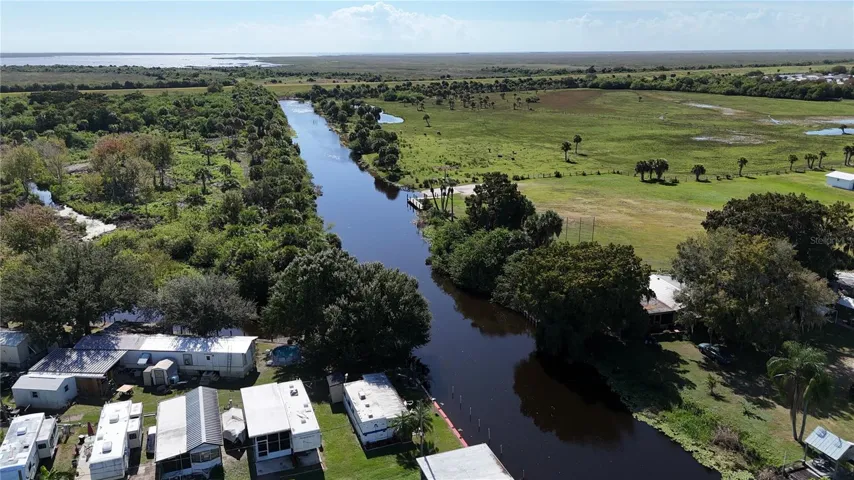 Looking south down the Rim canal