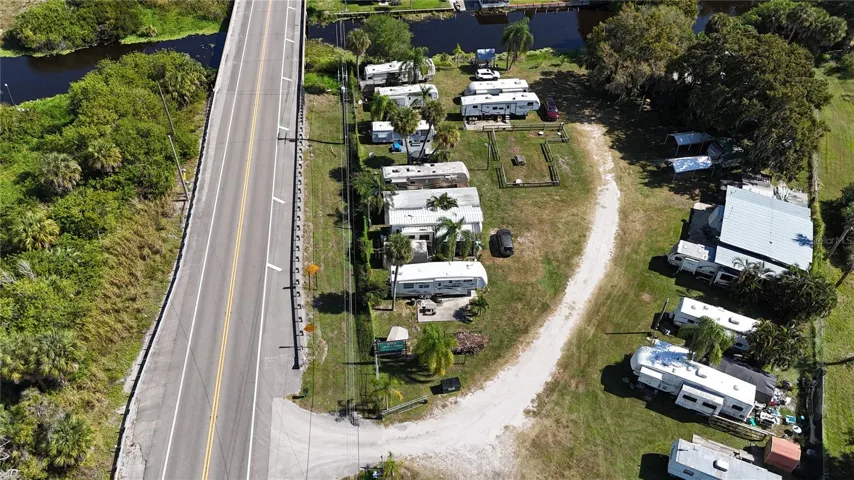 Looking east over the campground