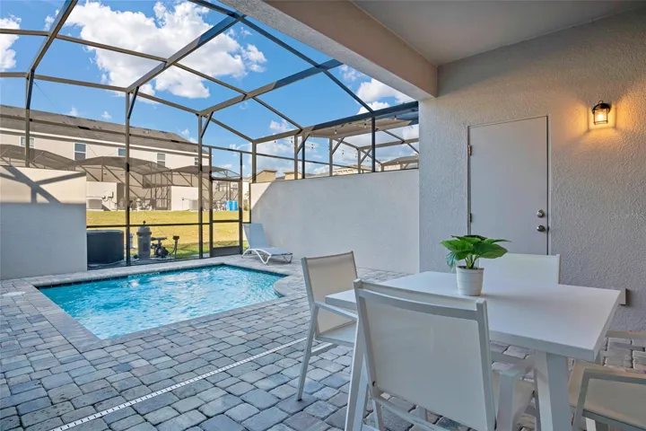 Patio space for outdoor seating