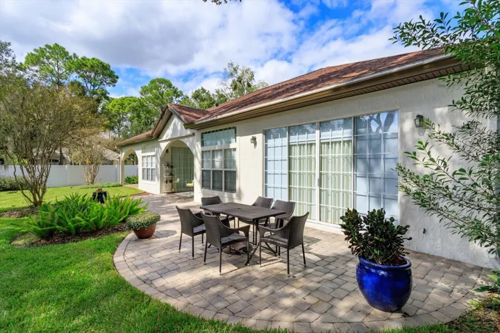 Beautiful, private rear yard.
