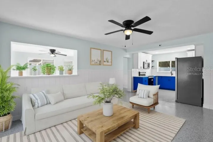 Virtually Staged Living Room