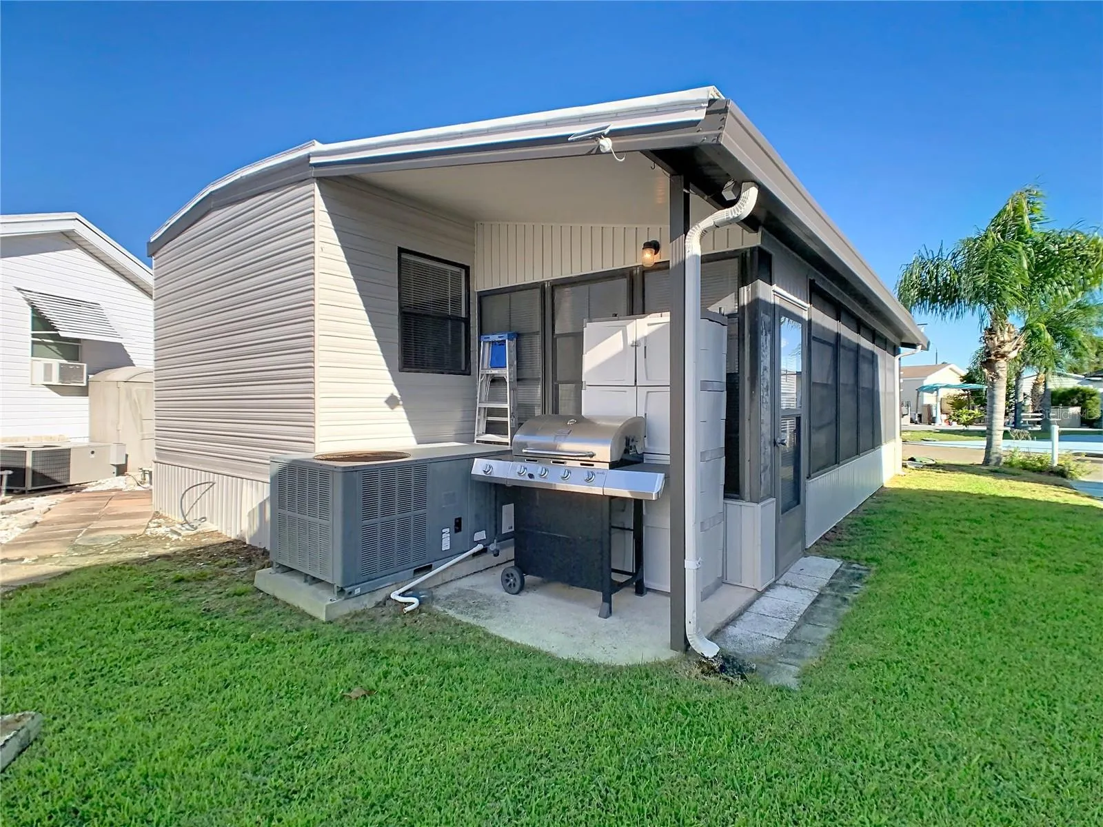 Rear of property