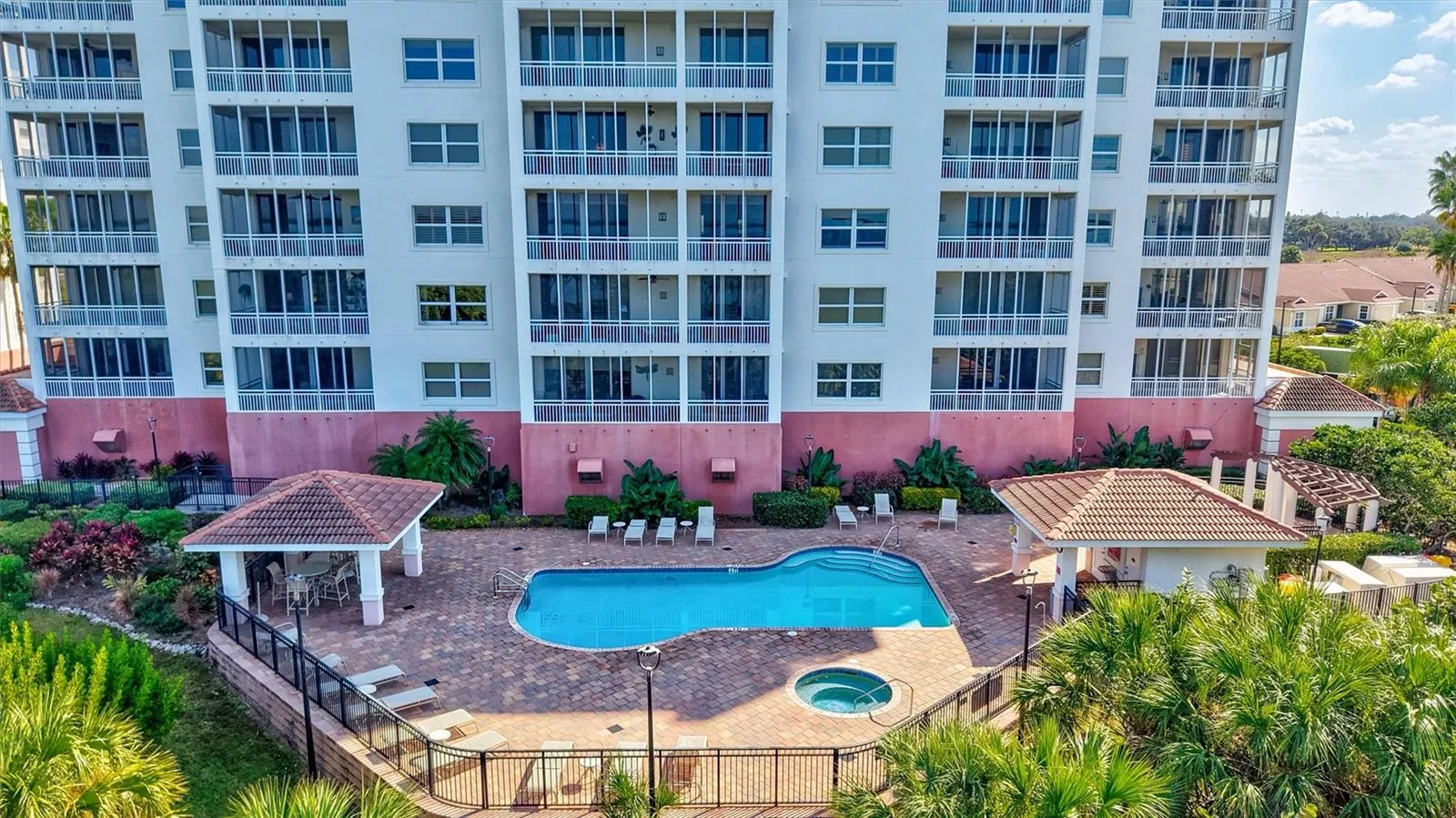 Pool, Hot Tub and Fire Pit with BBQ Grills