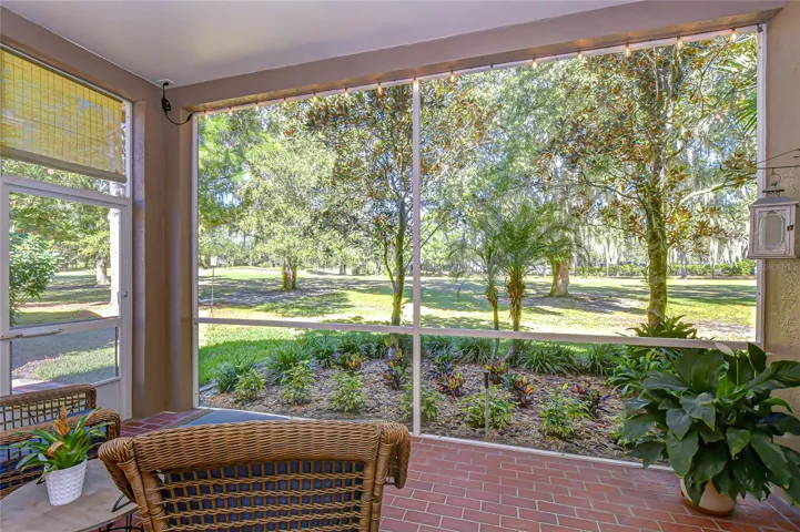 Screened and pavered lanai for entertaining