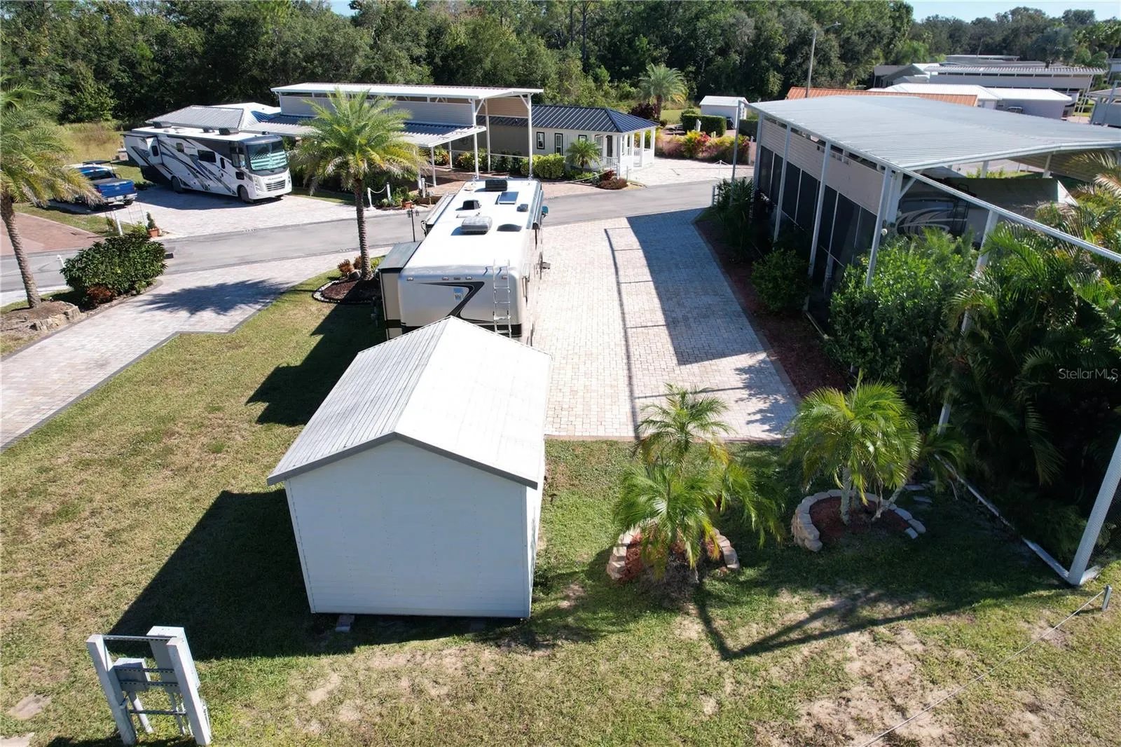 View of the back of the lot