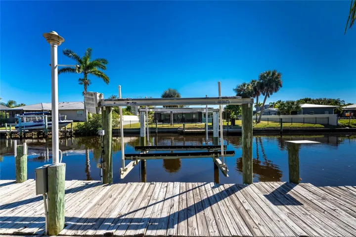 One of 2 boat lifts