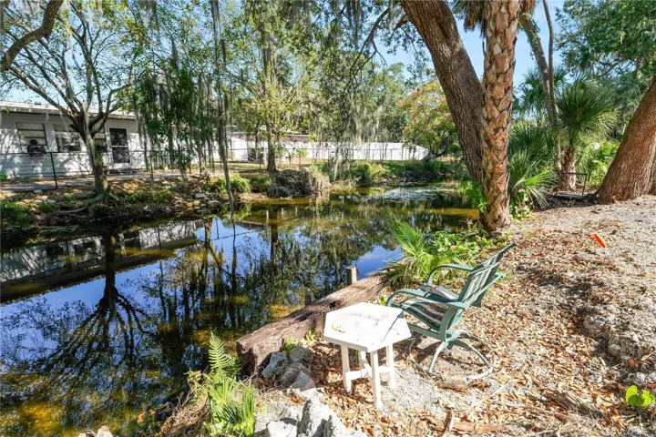 Canal on left side of property