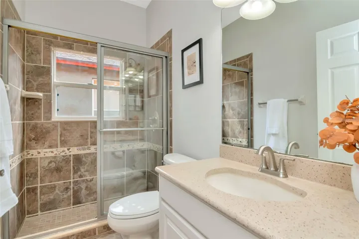 Hallway Bath Main Level with Shower