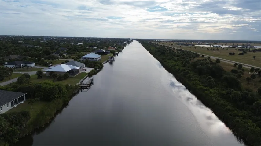 Eastern view up Santa Cruz Waterway from property