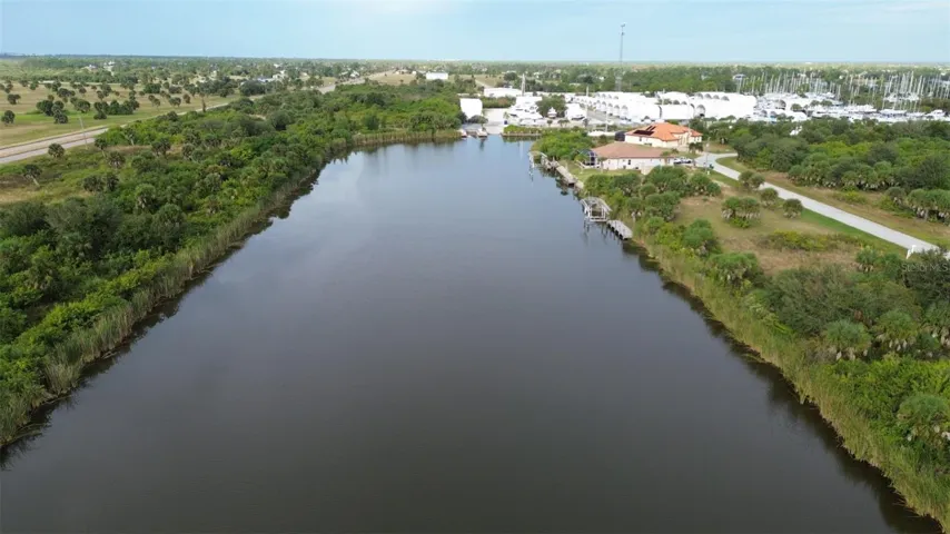 Western direction from property up the Santa Cruz Waterway