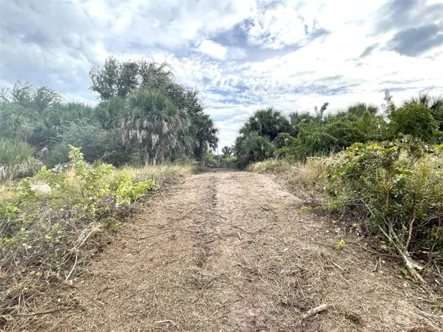 Path to waterway and dock from street