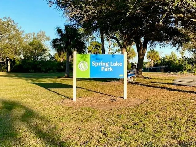 Short drive or walk to Spring Lake Park. Walking paths, boat dock, and ramp for access to Charlotte Harbor and the Gulf.