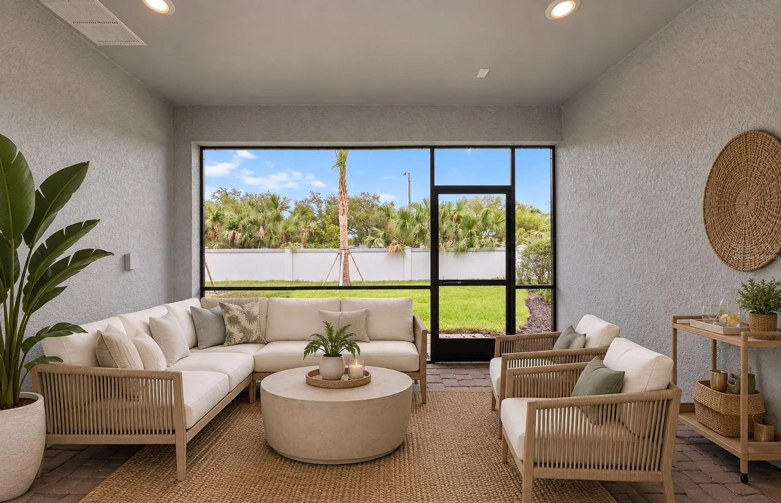 Virtually staged of the actual home.