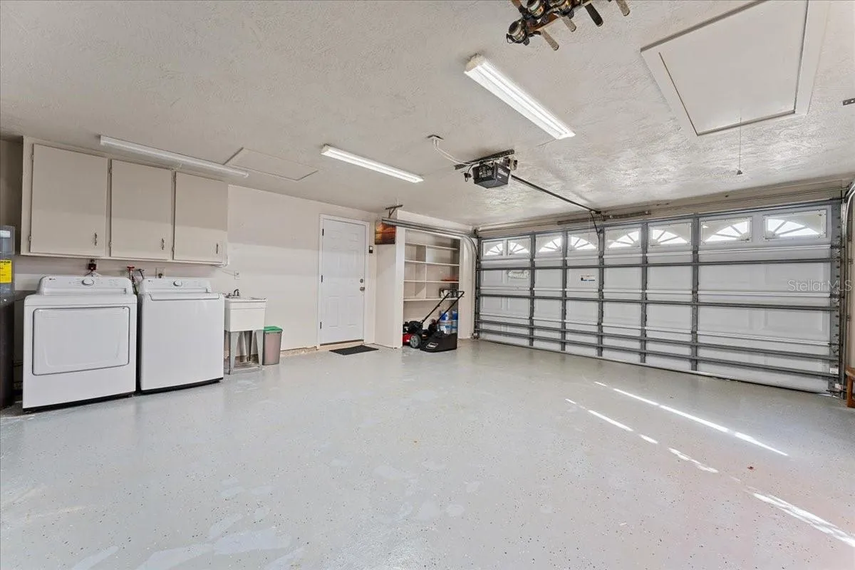 Large 2 car garage