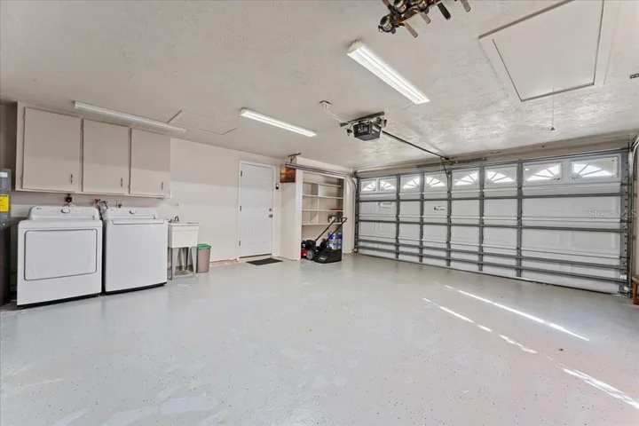 Large 2 car garage