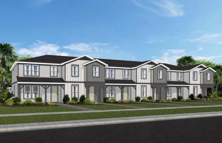 Exterior Design. Artistic rendering for this new construction home. Pictures are for illustrative purposes only. Elevations, colors and options may vary.